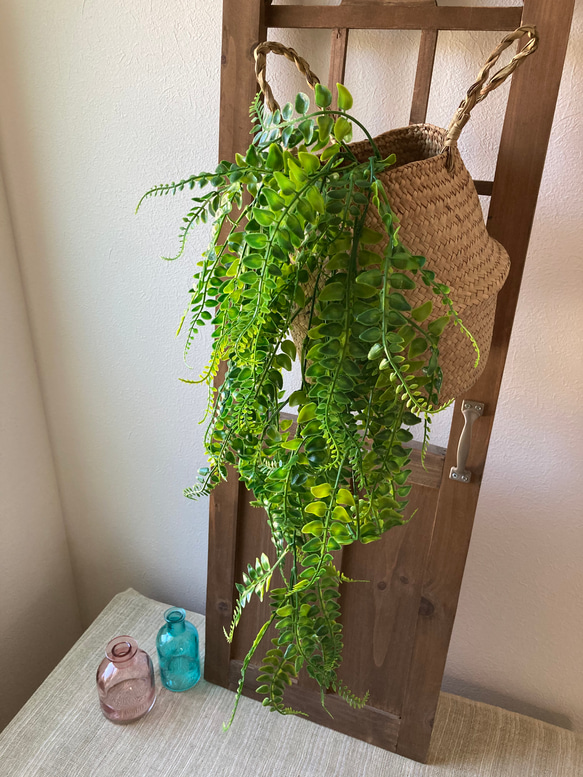 送料込み] シダ フェイクグリーン 羊歯 人工観葉植物 ハンギング 枝
