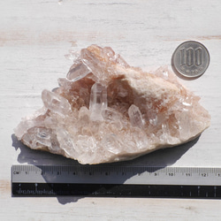 天然石マニカラン水晶クラスター 約208g 約最大幅118mm(ヒマラヤ山脈産)鉱物原石[mkq-220514-01] 20枚目の画像