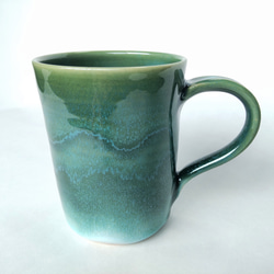 エメラルドグリーンのマグカップ（大きめ）【父の日】 3枚目の画像