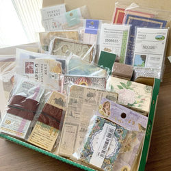 ジャンクジャーナル系海外紙モノ&シール詰め合わせ/まとめ売り/おすそ分けファイル 1枚目の画像