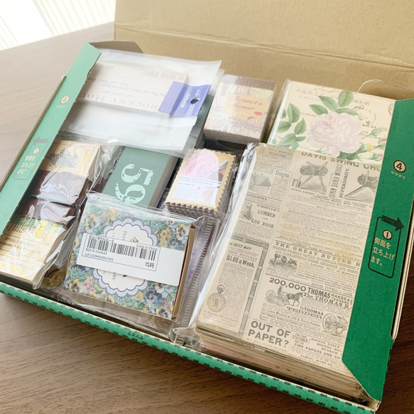 ジャンクジャーナル系海外紙モノ&シール詰め合わせ/まとめ売り/おすそ分けファイル 2枚目の画像