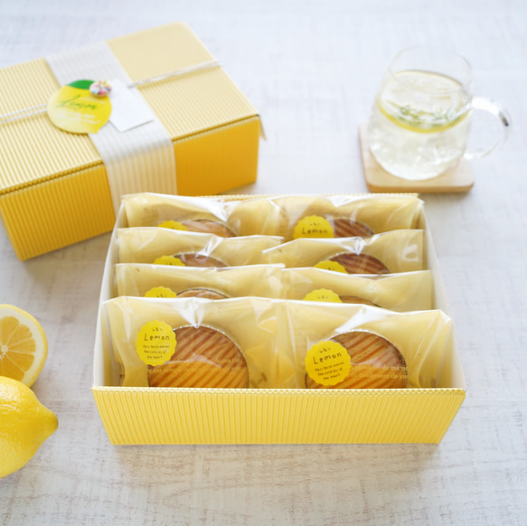 間もなく終了＼冷やして美味しい／ 「レモンガレット８ヶ入ボックス」夏季限定ガレットです。 1枚目の画像