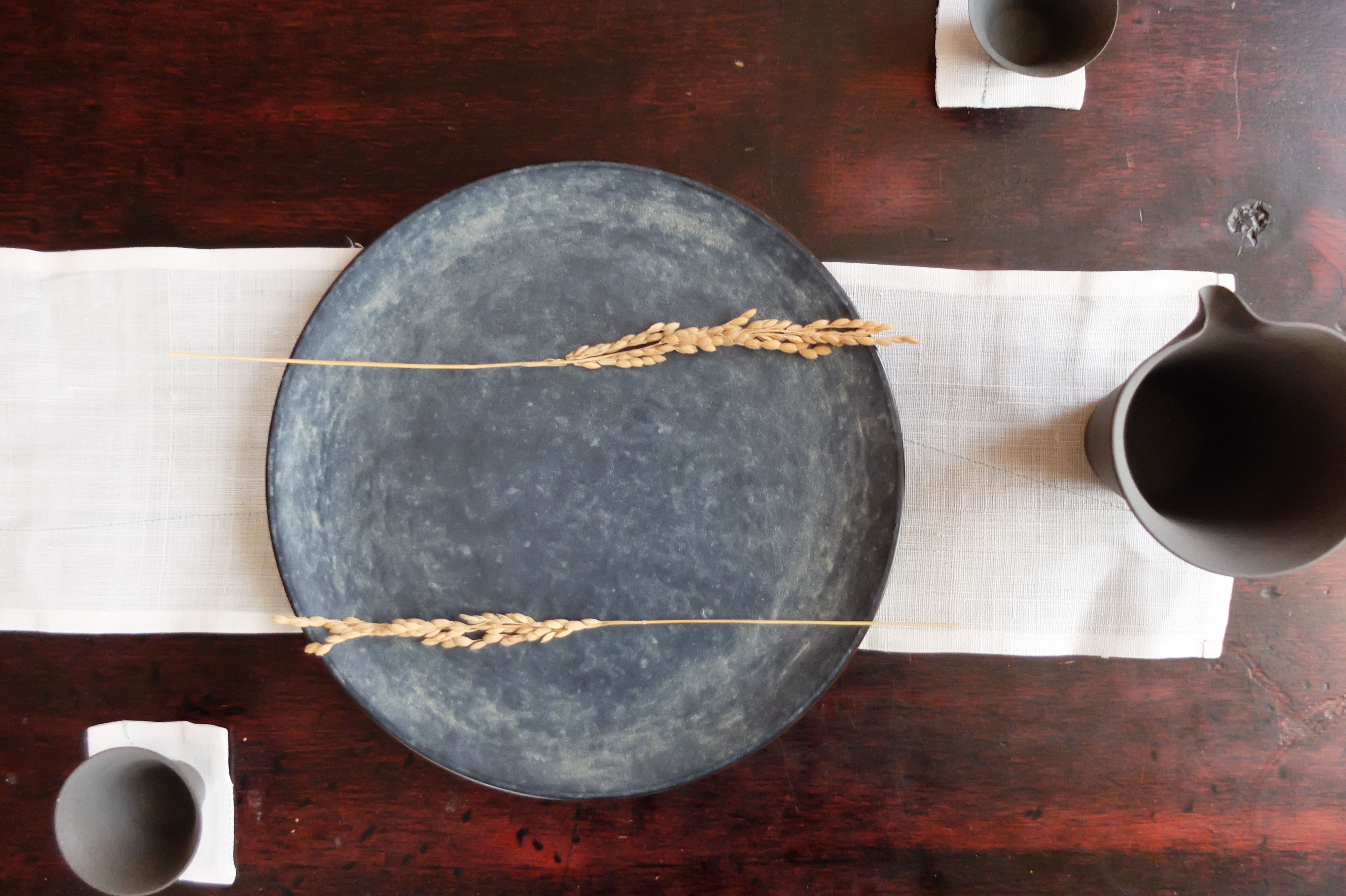 【再入荷】一閑張木皿　栓　23.5cm