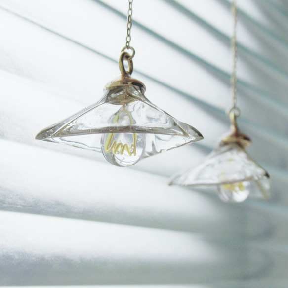 【再販7】微発光ランプシェードピアス(イヤリング)【特集掲載作品】 8枚目の画像