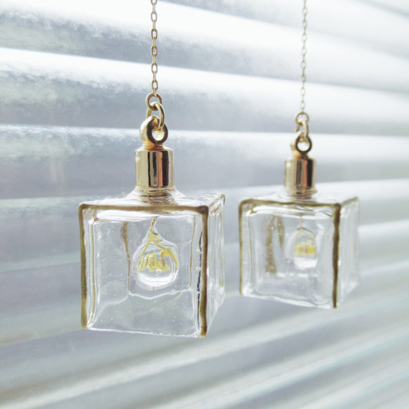 【再販7】微発光ランプシェードピアス(イヤリング)【特集掲載作品】 5枚目の画像