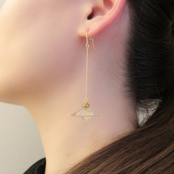 【再販7】微発光ランプシェードピアス(イヤリング)【特集掲載作品】 13枚目の画像