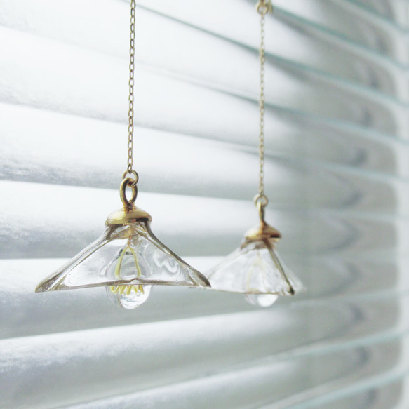 【再販7】微発光ランプシェードピアス(イヤリング)【特集掲載作品】 9枚目の画像