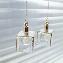 【再販7】微発光ランプシェードピアス(イヤリング)【特集掲載作品】 3枚目の画像