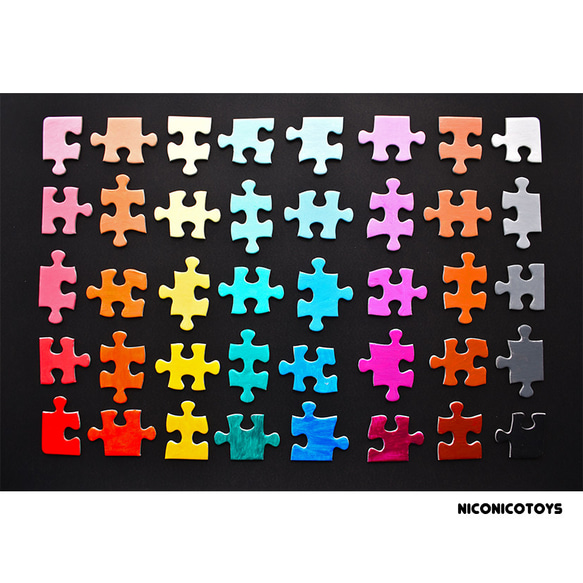 ４０色のグラデーションパズル　モンテッソーリ　知育玩具　色板 3枚目の画像