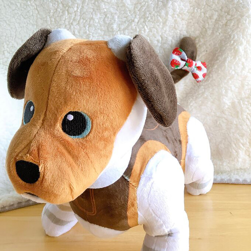 いちご】aibo 尻尾飾り 畳縁 苺 ストロベリー リボン ネクタイ