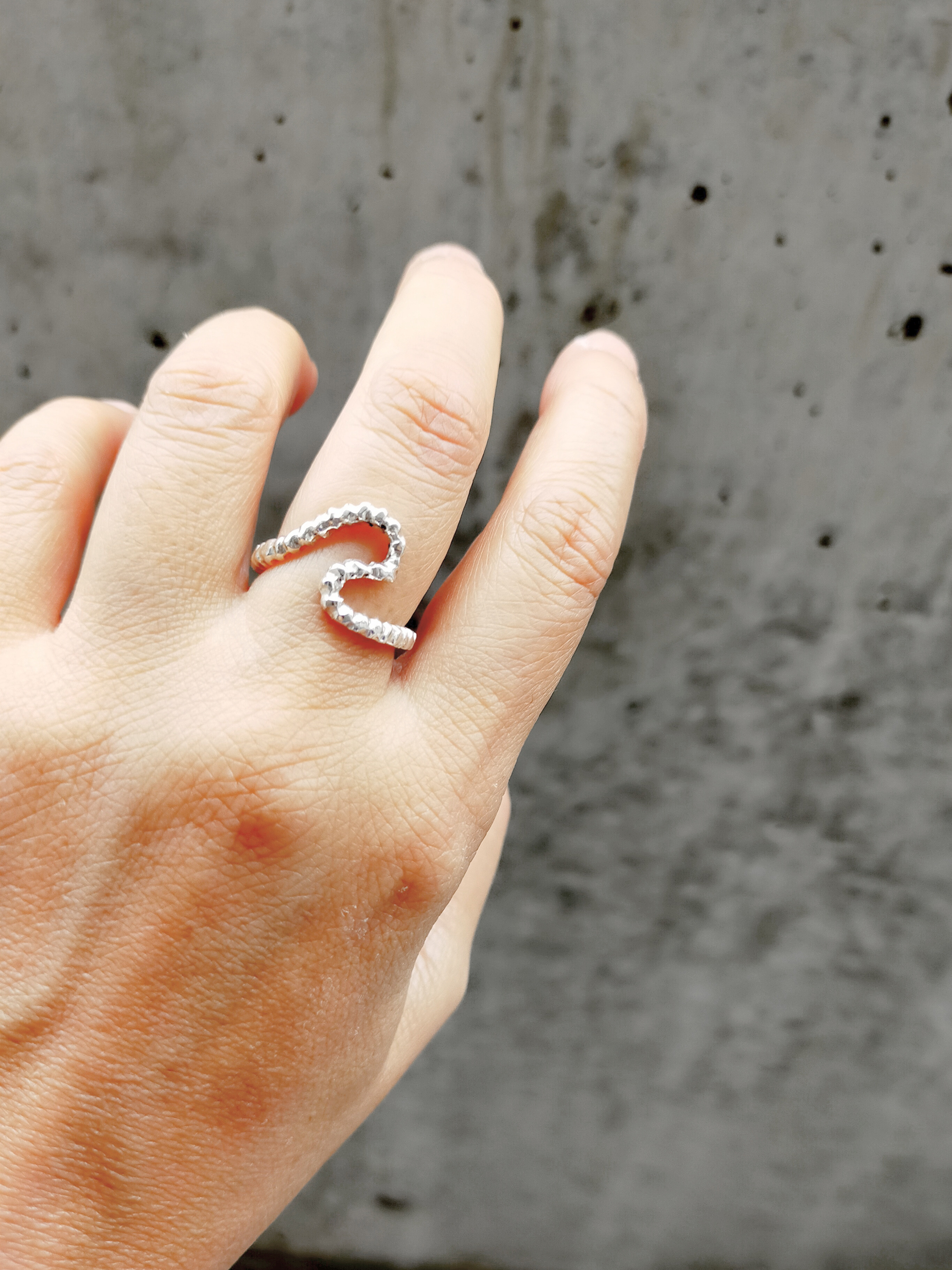 【受注製作】つぶつぶwaveリング