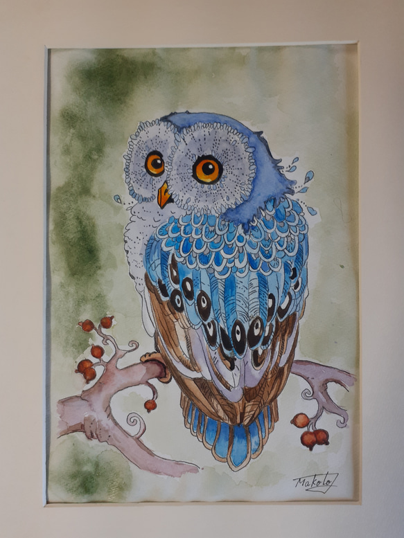 フクロウの絵 楽天市場】【8/11迄 500円OFFクーポン】 絵画 アート オイル