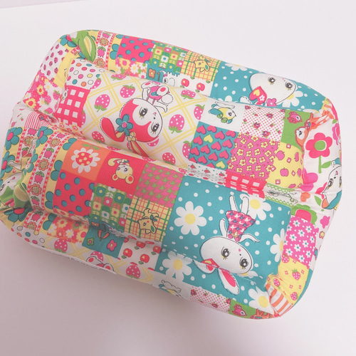 モルモット・小動物用▷ぷっくりベッド ハニーチューンぐりーんR7 
