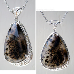 モンタナアゲート ネックレス / Montana Agate Necklace 2枚目の画像