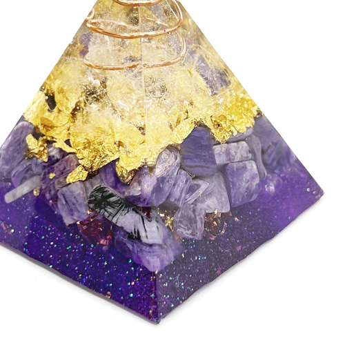 ピラミッド型Ⅱ オルゴナイト チャロアイト 世界三大ヒーリング