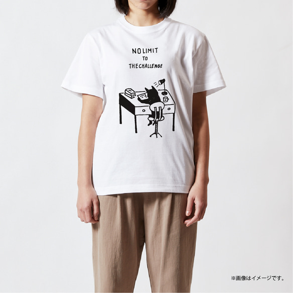 ハイクオリティー Tシャツ「NO LIMIT TO THE CHALLENGE」5.6オンス 6枚目の画像