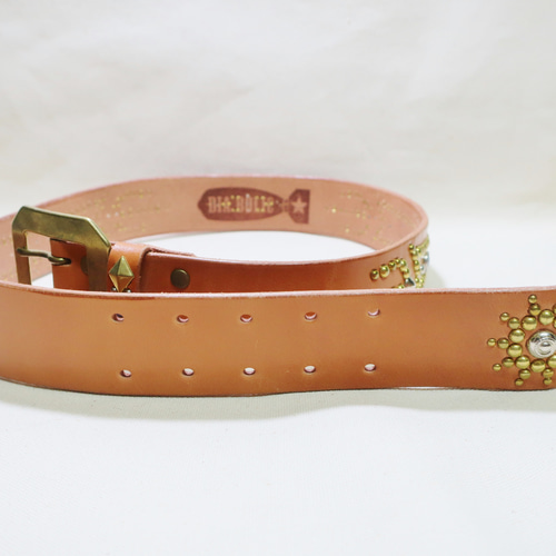 スタッズ　レザー　ベルト　ハンドメイド　bero3-12 スタッズ レザー ベルト ハンドメイド bero3-12