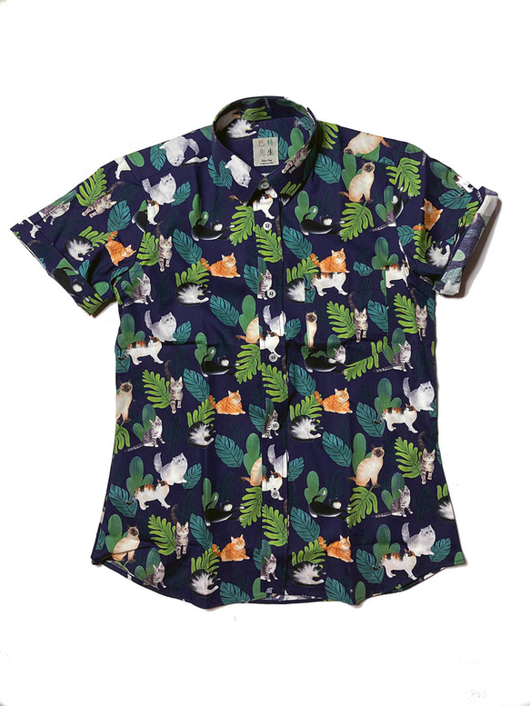 巴特先生-貓之夏-短袖系列-手工襯衫- Shirt 第1張的照片