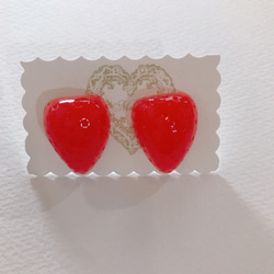 strawberry earrings 3枚目の画像