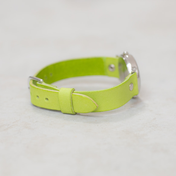 &lt;New&gt;小手錶♪Summer is lime color cipsichi leather light green 第3張的照片