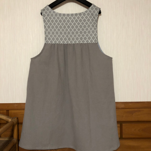 水色 北欧 爽やか 割烹着 ワンピース ハンドメイド エプロン 水色 北欧 爽やか 割烹着 ワンピース ハンドメイド エプロン