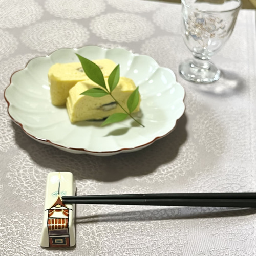 菊弁染付山水縁朱 5.5寸皿 京焼 中皿 京焼・清水焼窯元 松斎窯 通販