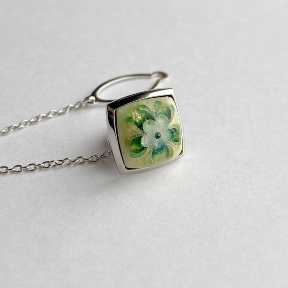 銀唐草 七宝焼タイタック(ラペルピン) 純銀胎有線七宝 メンズ タイピン・カフス シルバー（素材） FKP1407920917(10725円)