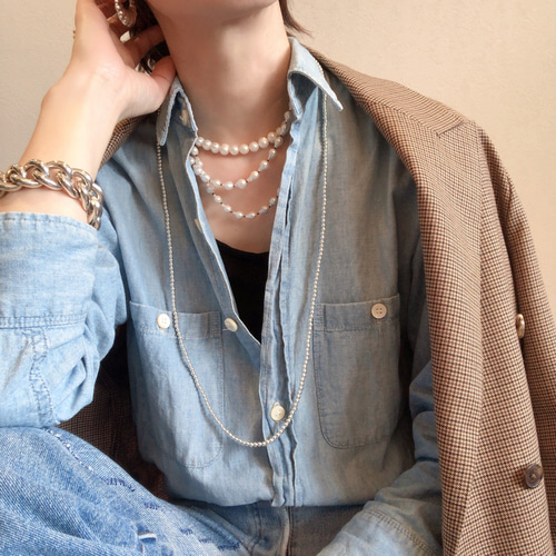 ナバホパールネックレス90cmsilver925シルバーパール ネックレス ナバホパールネックレス90cmsilver925シルバーパール ネックレス