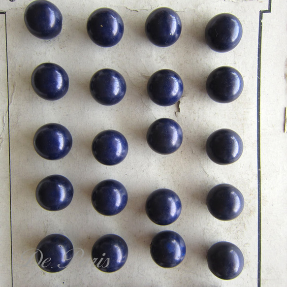 球体ボタン12個11mm樹脂製フランスヴィンテージ 2枚目の画像