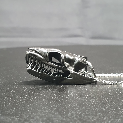 最終値下げ イフシックスワズナイン⁈ 蛇骨ネックレス 蛇骨ネックレスーガンメタリックブラック ネックレス・ペンダント