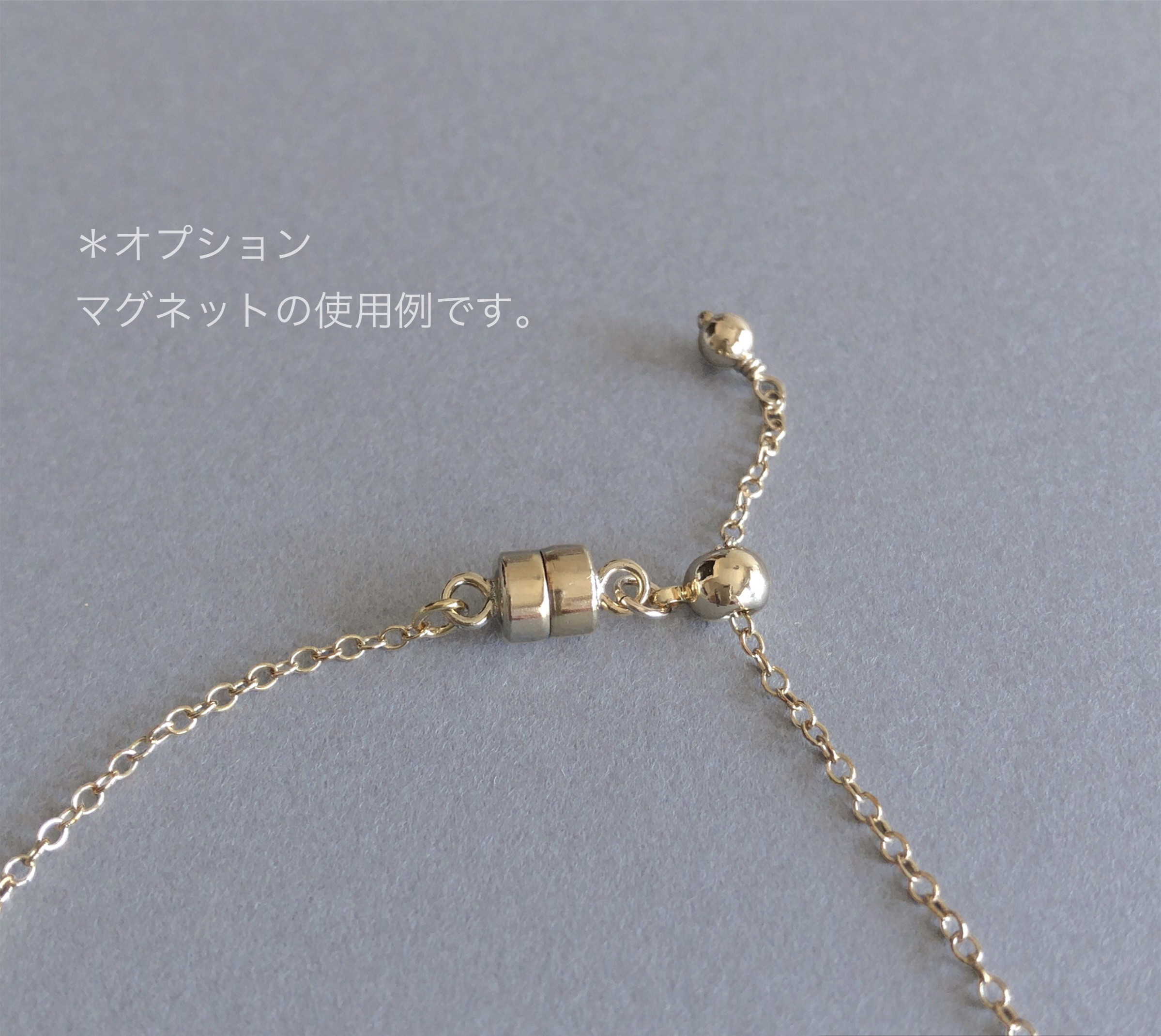 14kgf  淡水パールのネックレス 〜50cm スライドボール付き 華奢 揺れる オケージョン