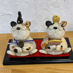 収納型　　ネコのお雛様 収納型 ネコのお雛様 楽天市場】ねこ お雛様 豆サイズ 日本製 豆猫雛