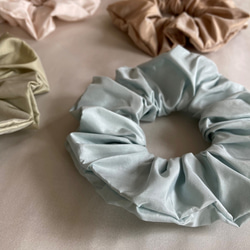 シルクタフタシュシュ〈ペールトーン・セラドン〉First川俣シルク プチギフト サスティナブル 8枚目の画像