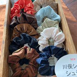 シルクタフタシュシュ〈ペールトーン・セラドン〉First川俣シルク プチギフト サスティナブル 11枚目の画像