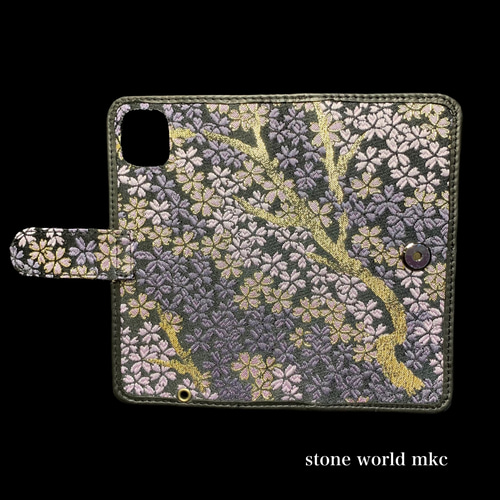 西陣織＆本革ノート型ケース 西陣織＆本革ノート型ケース iPhoneケース・カバー stonemkc