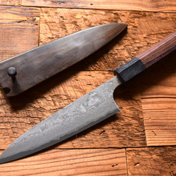 夏限定特別価格 キャンプにも！伝統工芸士 鍛造 V金10号 黒ダマスカス