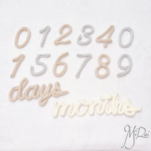 【2024年】もらって嬉しいお歳暮 人気ランキング ウールレター 月齢フォト months days & 8cm数字(012345678901) ファッション雑貨