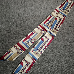 リボンスカーフ 02 バッグスカーフ　スカーフ 4枚目の画像