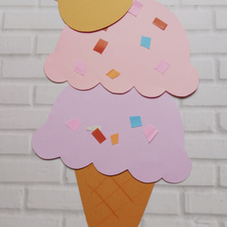 夏 製作『アイスクリーム』製作キット １０セット 3枚目の画像