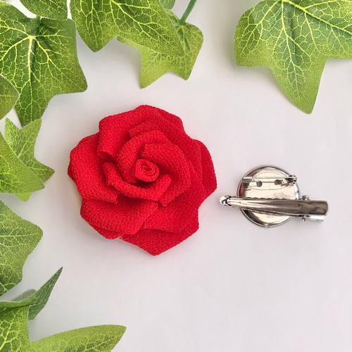 MJENT バラのブローチとイヤリングゴールド薔薇