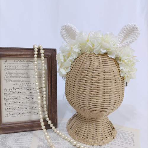 ご確認用うさぎちゃん付け耳パーツドール製作干支