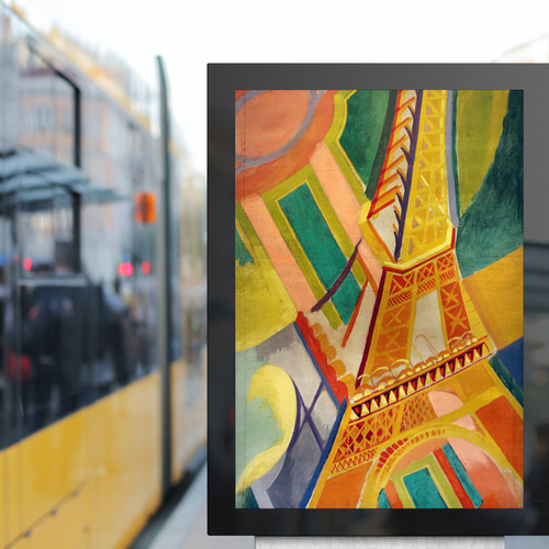NO.388】エッフェル塔の絵画アートポスター☆カラフルフランス