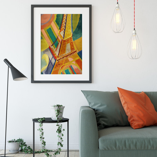 NO.388】エッフェル塔の絵画アートポスター☆カラフルフランス