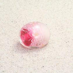 とんぼ玉　ガラス　花とんぼ玉 2枚目の画像