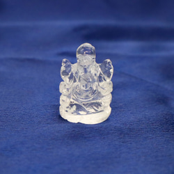 天然水晶 鼻巻き ガネーシャ 置物 ペイント 縁起物 商売繁盛 天然水晶 鼻巻き ガネーシャ 置物 ペイント 縁起物 商売繁盛