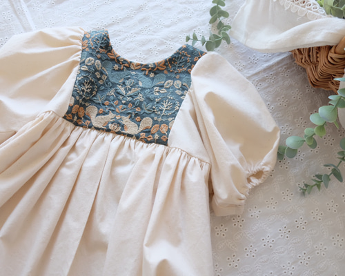 ★ChicLine★ リスゴ 刺繍ワンピース 7760331e6c76514864d45b5c52ed3b