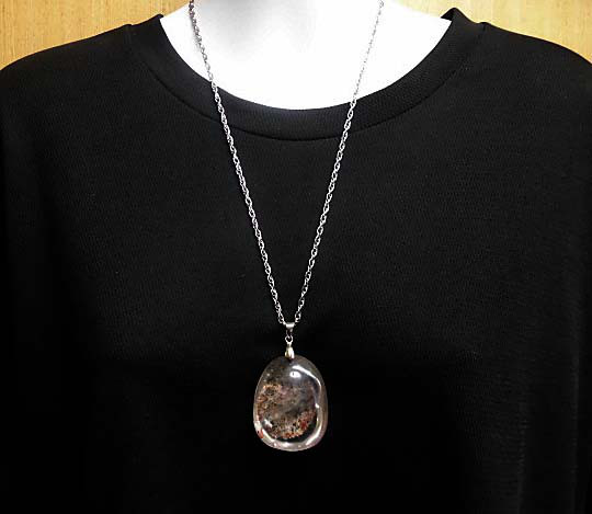 天然石 特大ガーデンクォーツネックレス(ペンダント)　　211221724