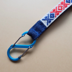 Kogin Rinrinku 熊鈴鐺 ☺︎ 配有靜音掛繩 ☺︎ 天然花朵登山扣 [刺繡 ☺︎ 刺子繡 ☺︎ Kogin刺繡] ⌘ 第5張的照片