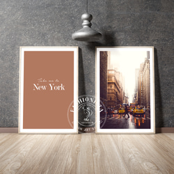 モダン New York City 雨 / インテリアポスター 海外アート / 2947 1枚目の画像