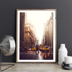 モダン New York City 雨 / インテリアポスター 海外アート / 2947 3枚目の画像